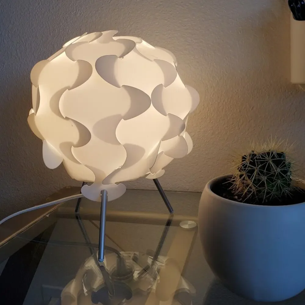 Ikea Interlocking Pieces Fillsta white Table Lamp